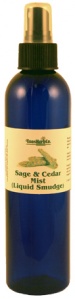 aromatic sage and cedar spray mist