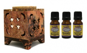 aromatherapy sampler with exculusive oil blends