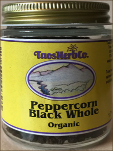 Peppercorn spice or pepper